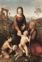 Мария и Елизавета с Иисусом и Иоанном