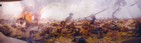 Фрагмент диорамы Курская битва (Н.С. Присекин, 1995 г.)