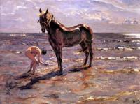 Купание лошади. 1905 